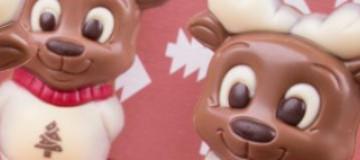 Figurines en chocolat pour Noël