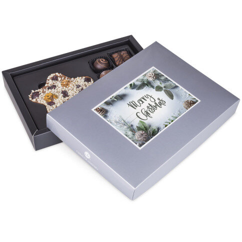Boîte de chocolats avec propre photo