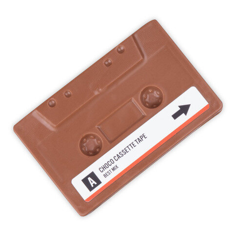 Melkchocolade cassette met etiket