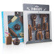 Double set with chocolate kitchen appliances and tools