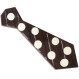 Dark chocolate tie with dots