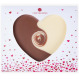 ChocoHeart - Hart van witte en melkchocolade