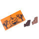 Chocolade heksenhoed en vleermuizen - Halloween