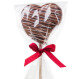 Chocolat lollipop - Heart - Milk chocolate