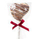 Chocolade lolly - Hart - Wit