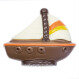 Chocolate sailing boat