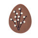 Happy Easter Egg with willow twigs - Chocolate