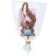 Chocolate lollipop Easter bunny blue