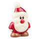 Xmas Chocolate Santa Figurine - White 