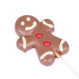 Gingerbread man lolly - Chocolade