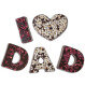 I love Dad in pure chocolade