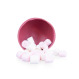 Ruby chocolate ball with mini-marshmallows - Chocolate milk