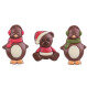 Three winter figures - Chocolate figures