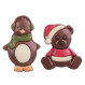 Two winter figures - Figurines en chocolat
