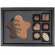 Xmas ChocoPostcard Midi - Rood - Pralines en chocolade