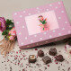 Postcard Midi avec des fleurs - Chocolats