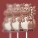 Chocolate lollipop - Dragon