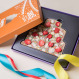 Chocolade tablet - Verjaardagstaart met aardbeien
