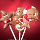 Chocolate lollipops - Animals from the sea