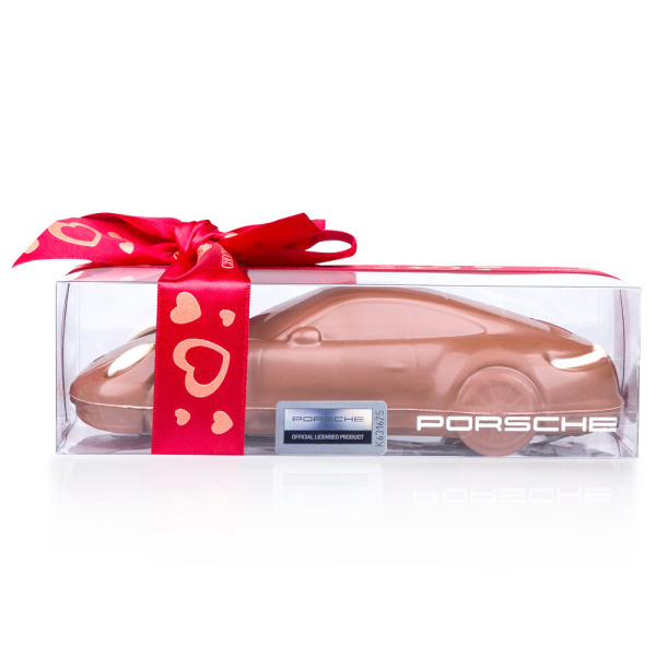 Chocolissimo - heerlijke chocolade en pralines, originele chocolade cadeau,  relatiegeschenken. - Chocolate Porsche 911 Carrera - Valentine's Day